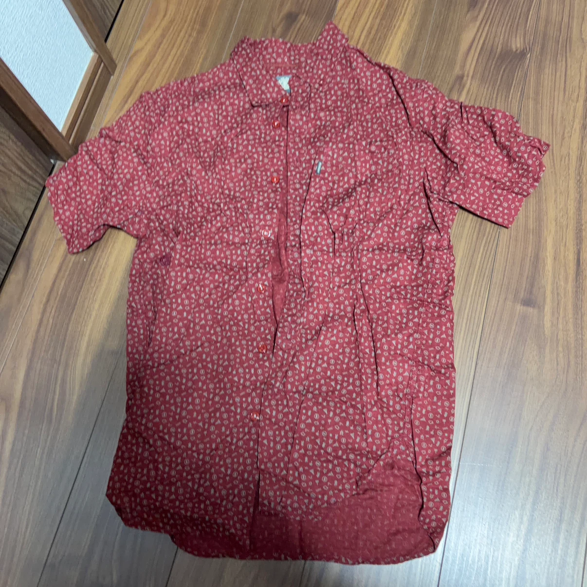 エレメント 半袖シャツ レッド Mサイズ