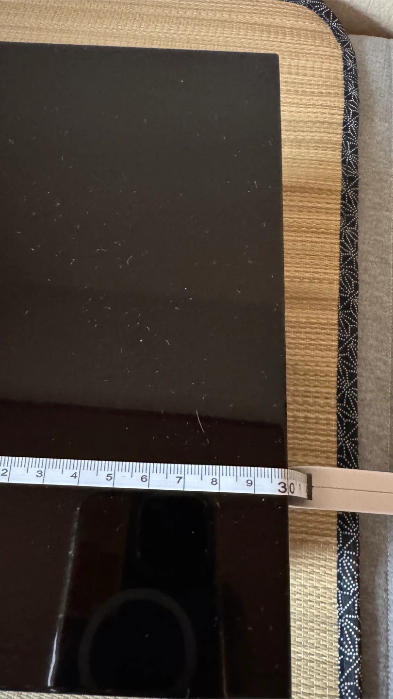 黒漆調 三段小箪笥 小引き出し 蒔絵風の写真4枚目