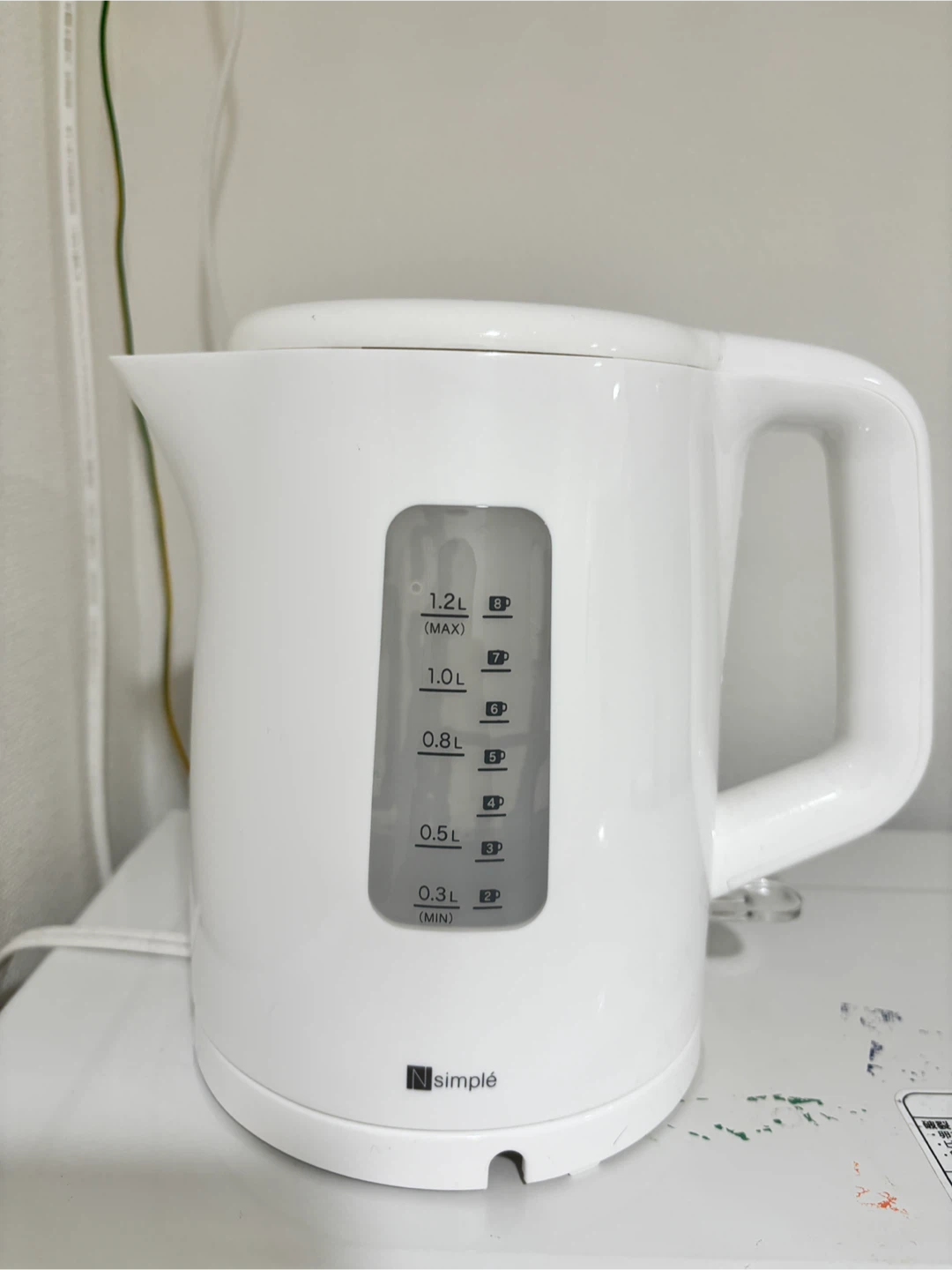 Nsimple 電気ケトル 1.2L ホワイト