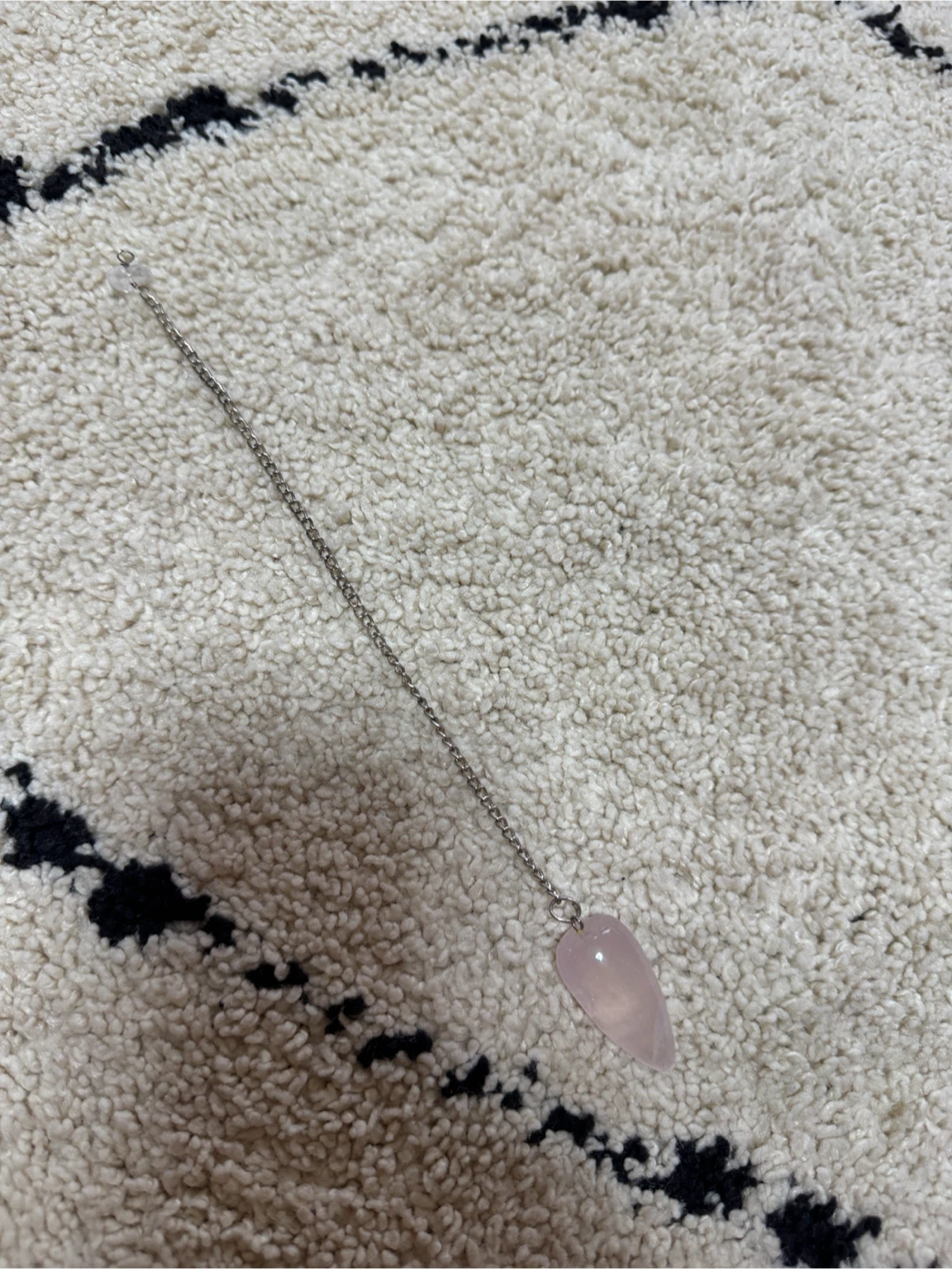ローズクォーツ ペンデュラム チェーンの写真3枚目