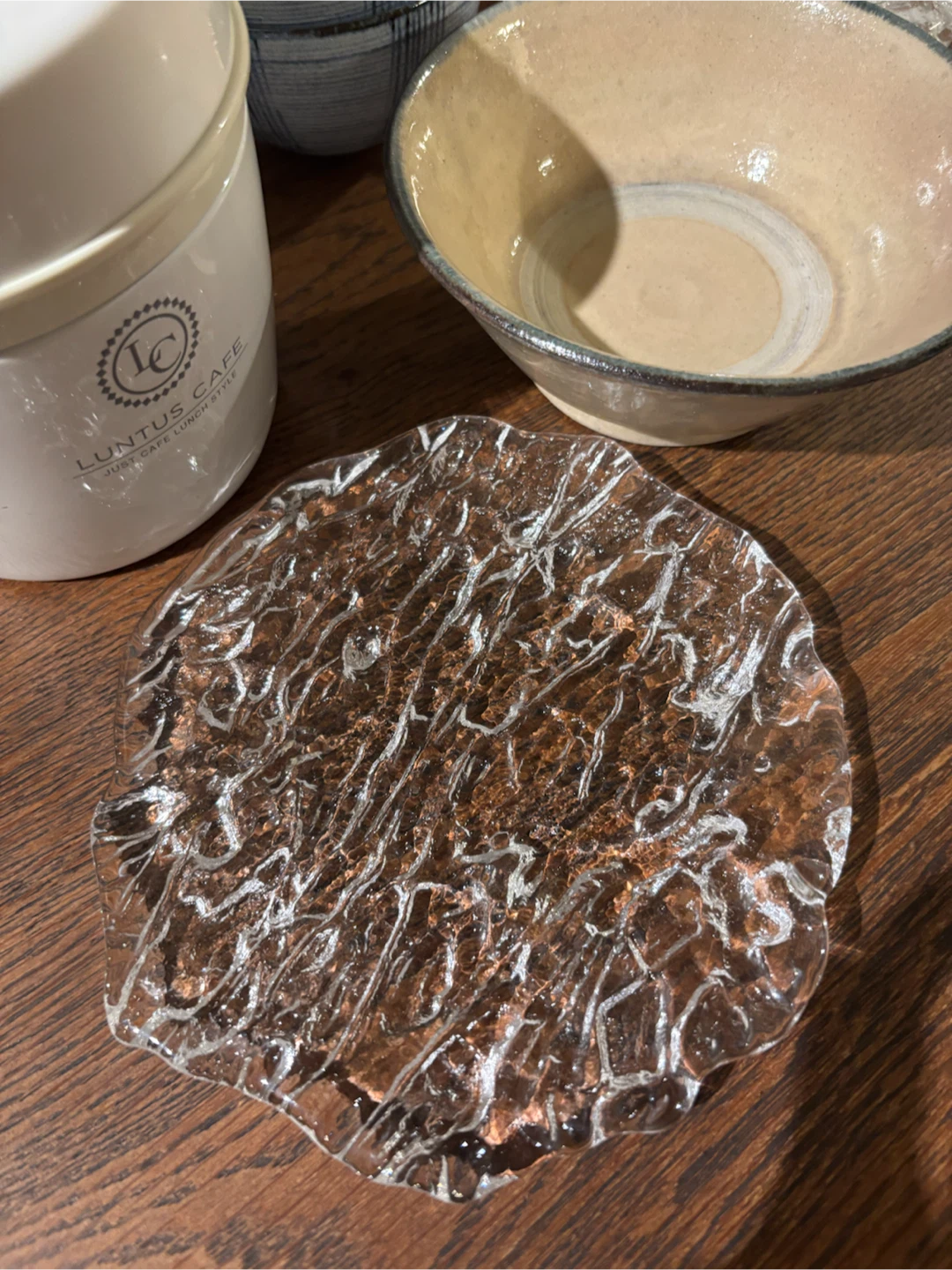 食器まとめ ニトリ丼 やちむん ガラス皿 水筒の写真3枚目