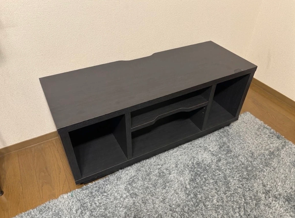 アイリスオオヤマ テレビ台 ローボード ブラック 黒