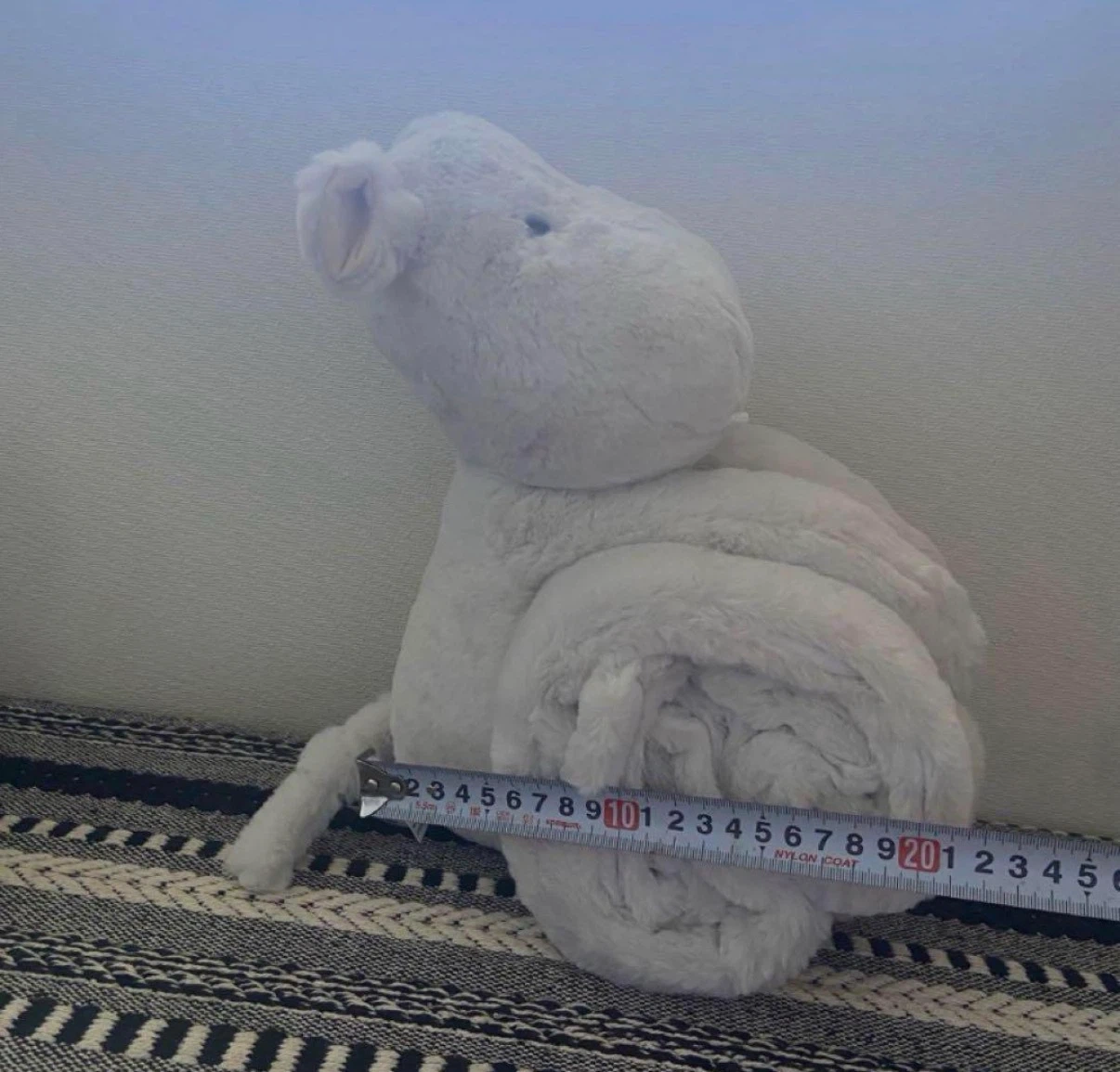 ポッタリーバーン カバ ぬいぐるみ ブランケット付きの写真6枚目