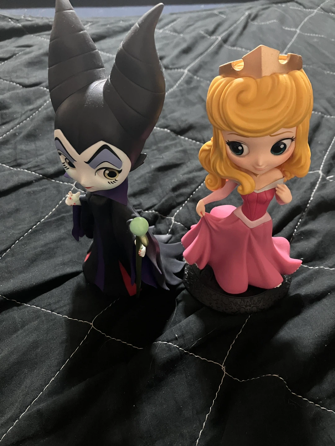 【ディズニー】眠れる森の美女 マレフィセント＆オーロラ姫 Qposket フィギュア 2体セット