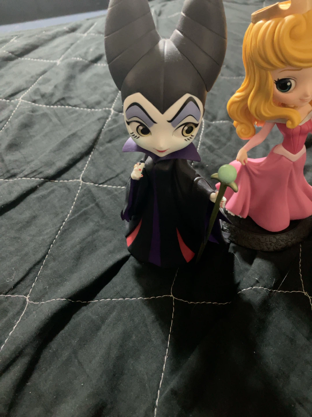 【ディズニー】眠れる森の美女 マレフィセント＆オーロラ姫 Qposket フィギュア 2体セットの写真2枚目