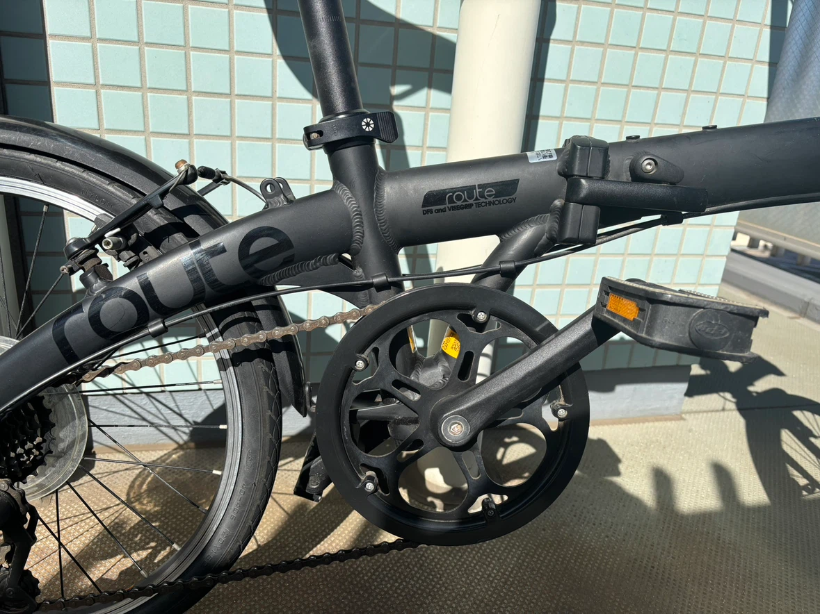 ダホン 折りたたみ自転車 ルート マットブラックの写真5枚目