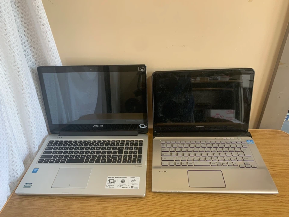 エイスース/ソニー ノートパソコン2台セットジャンク品