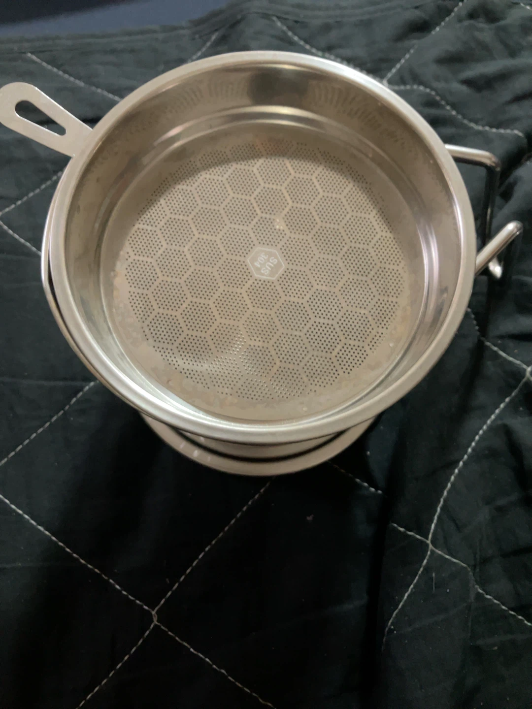 ステンレス製 オイルポット ろ過器付きの写真2枚目