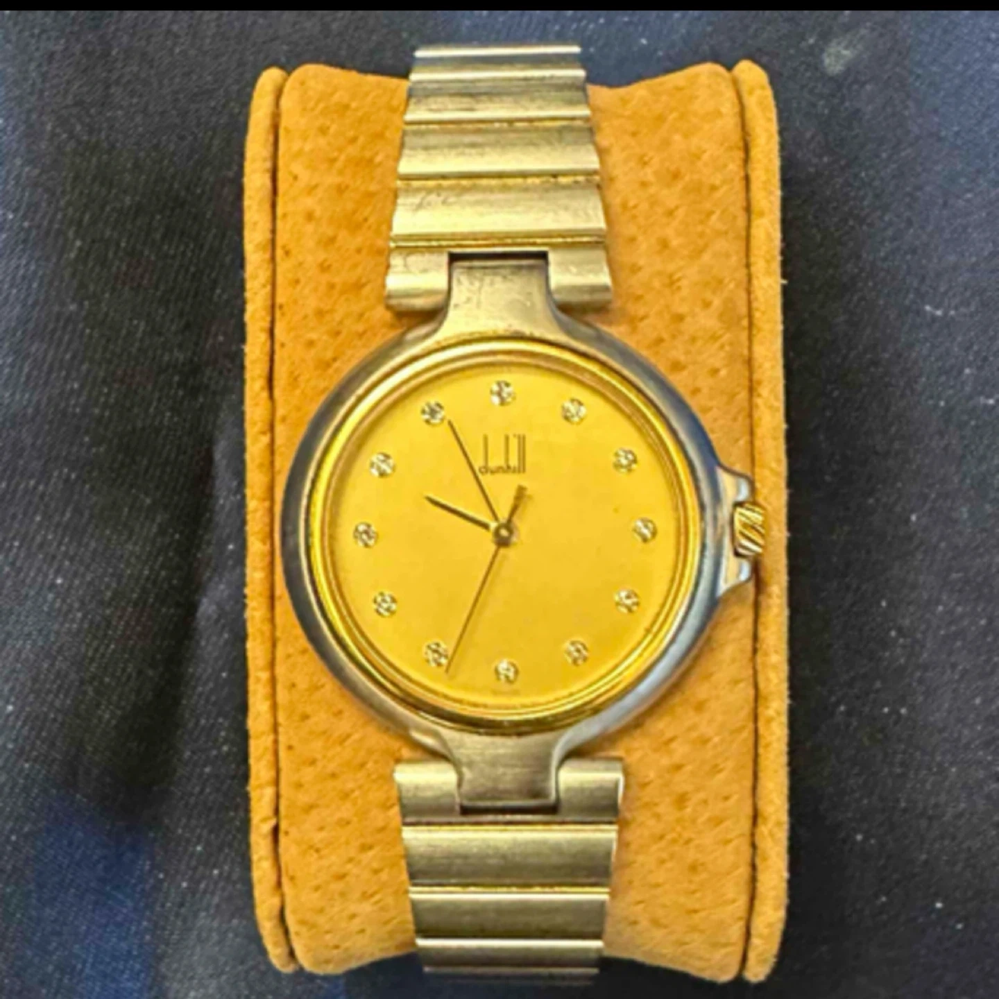 完動品【dunhill】ダンヒル 12P ダイヤ ミレニアム 腕時計 メンズ