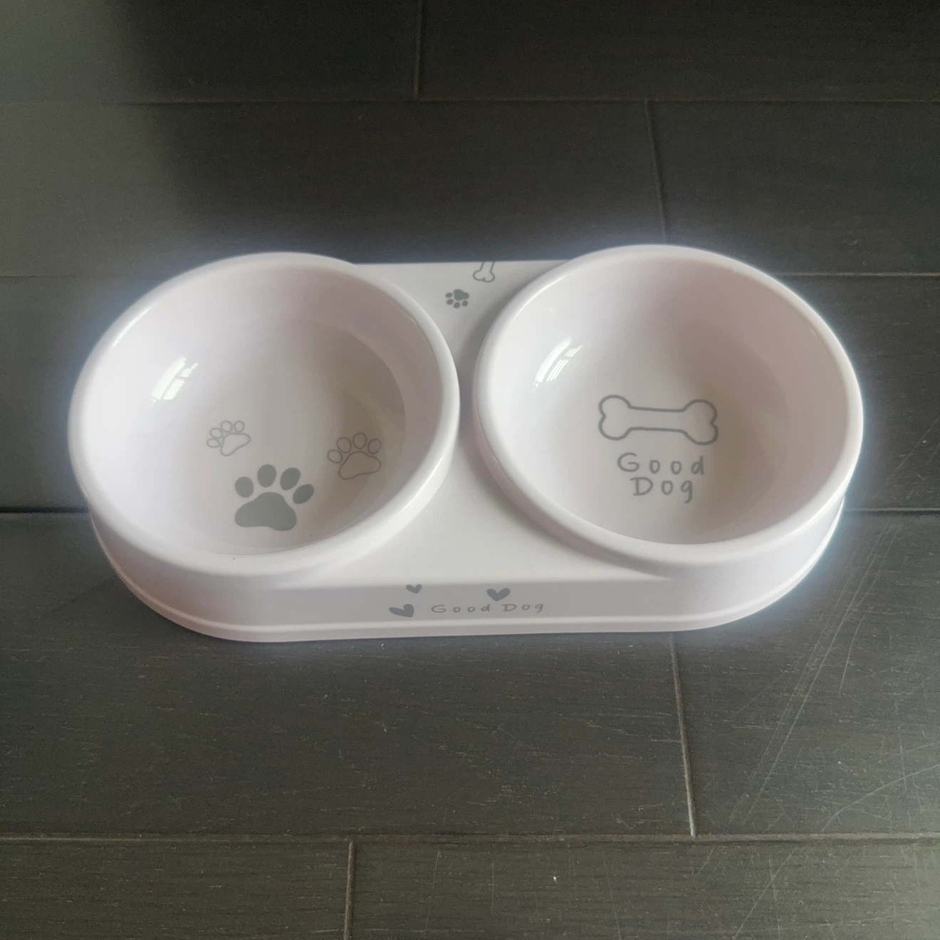 ペット用ツインボウル ピンク