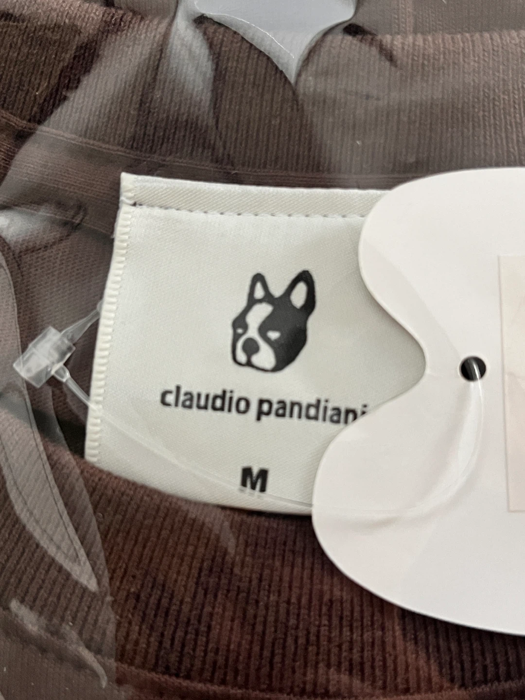 クラウディオパンディアーニ Tシャツ M ブラウンの写真2枚目