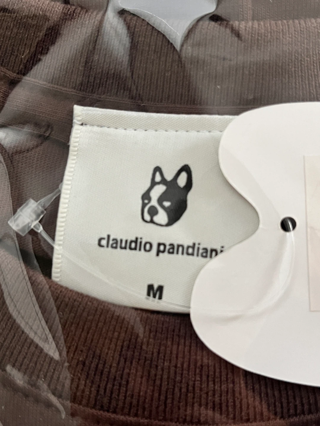 クラウディオパンディアーニ Tシャツ M ブラウンの写真2枚目
