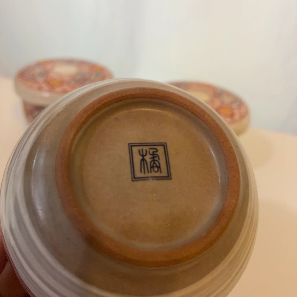 たち吉 蓋付き茶碗 3客揃 陶器 和食器 小鉢 錦絵風の写真4枚目