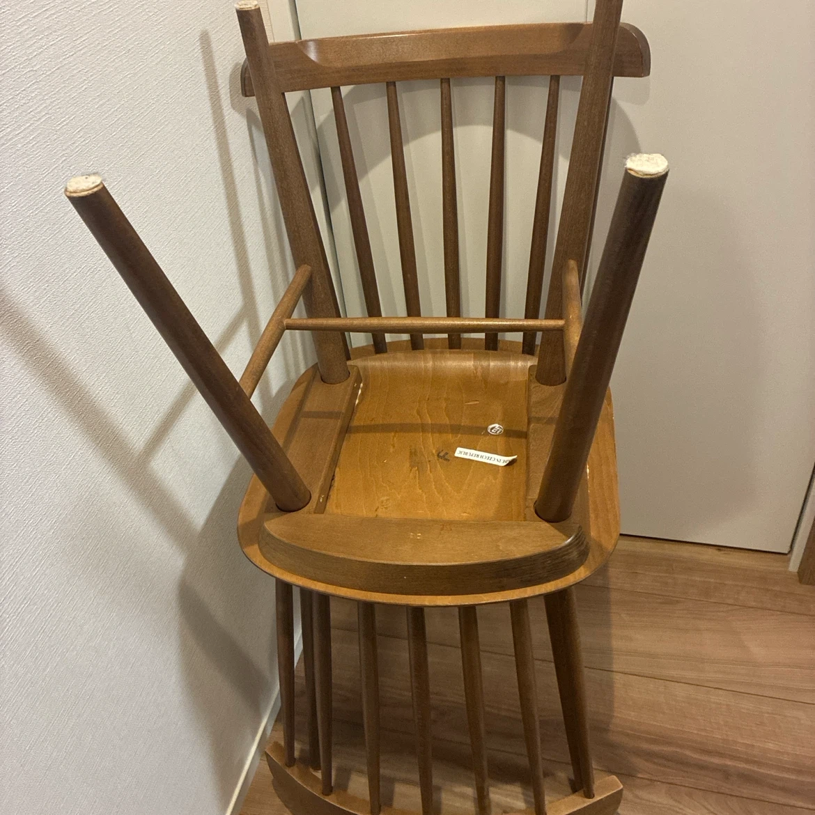 ウィンザーチェア 木製 椅子2脚セットの写真2枚目