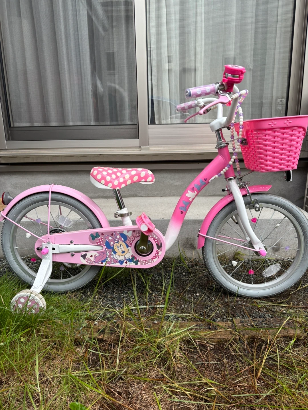 ミニーマウス 子供用自転車 16インチ ピンク