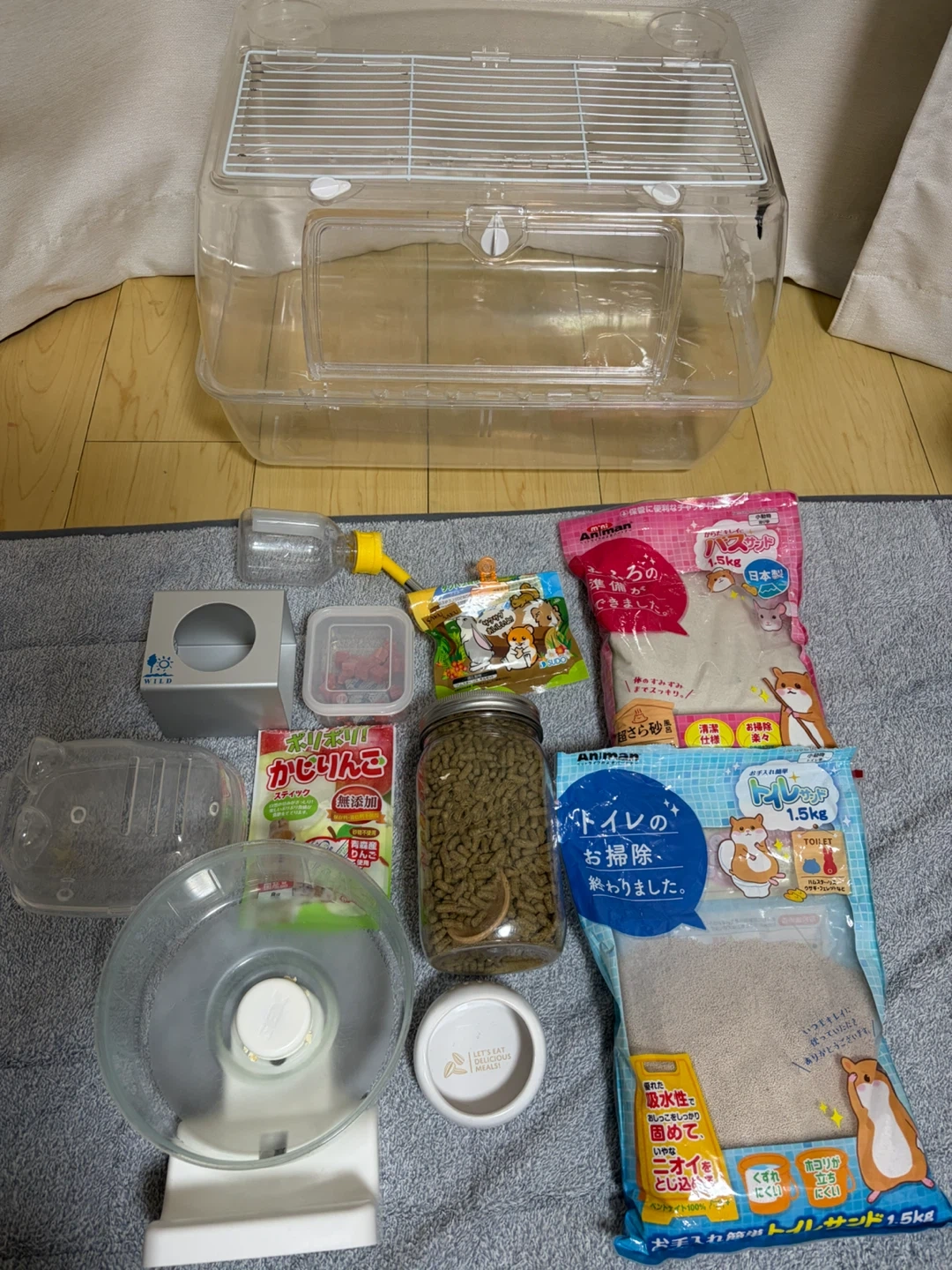 9月中セール3500円▶︎3000円‼️ハムスター飼育ケージ・用品セット