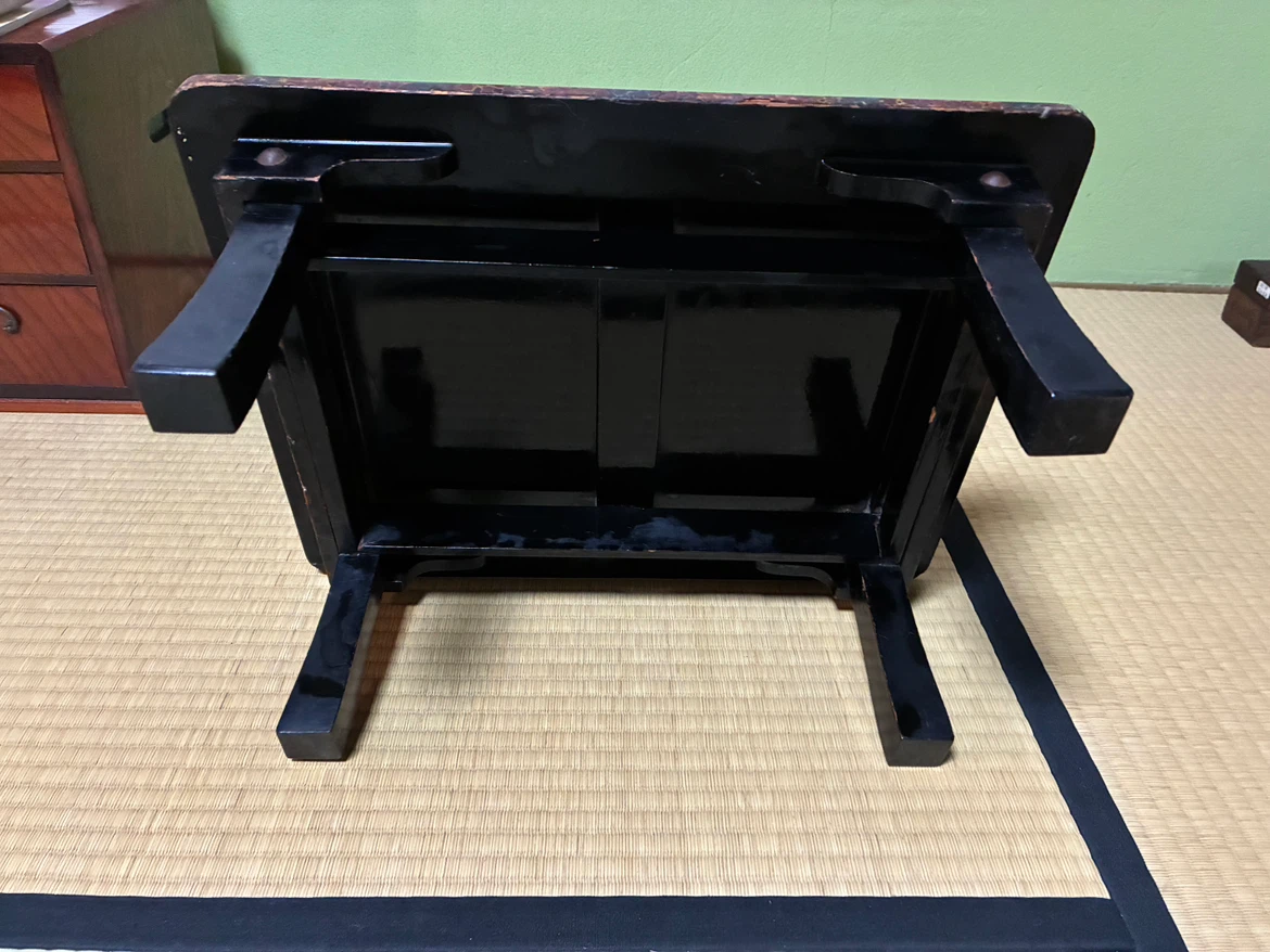 津軽塗り 一人用座卓  角お膳の写真5枚目