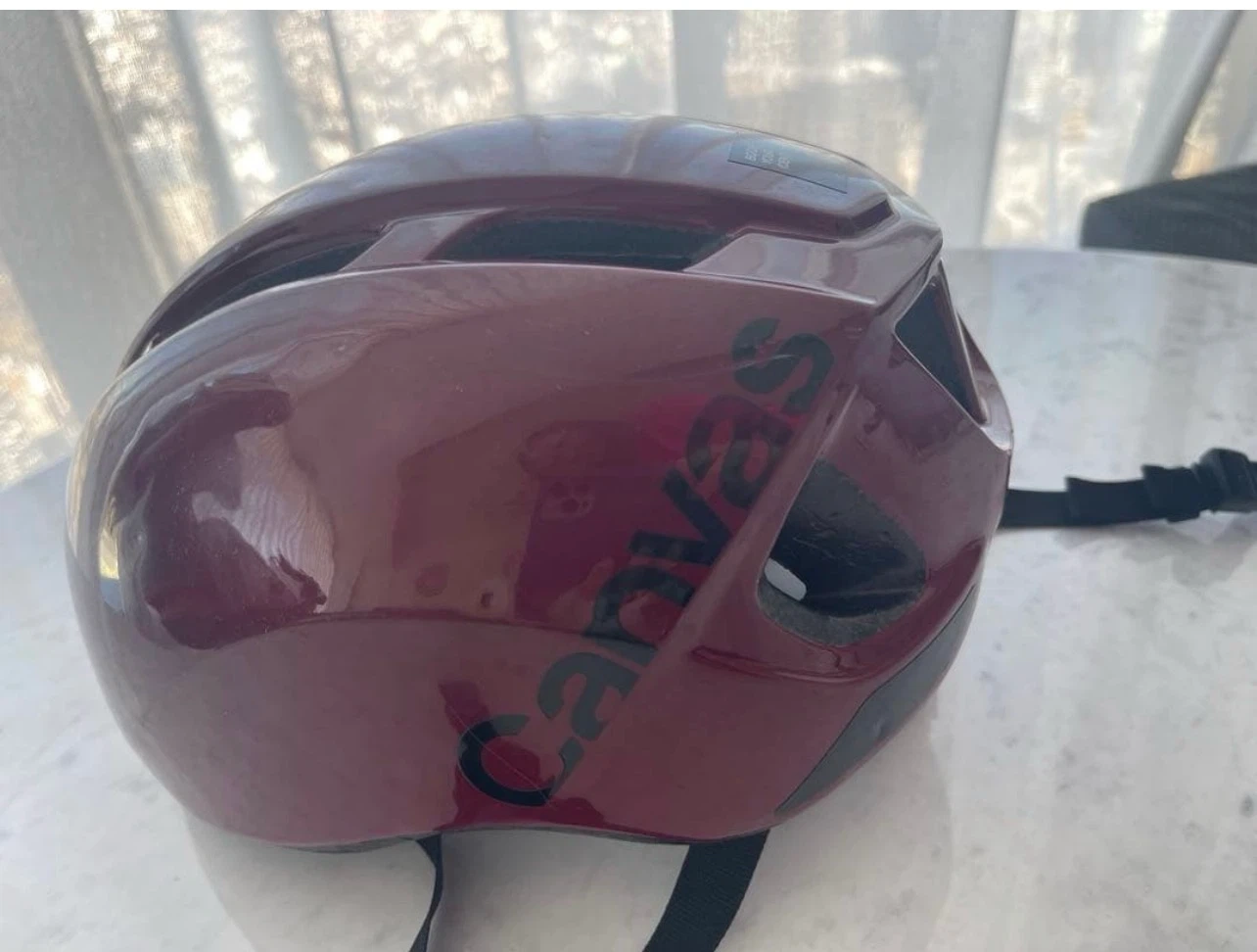 【美品】大人ロードバイクヘルメット CANVAS-SPORTS M/Lサイズの写真3枚目