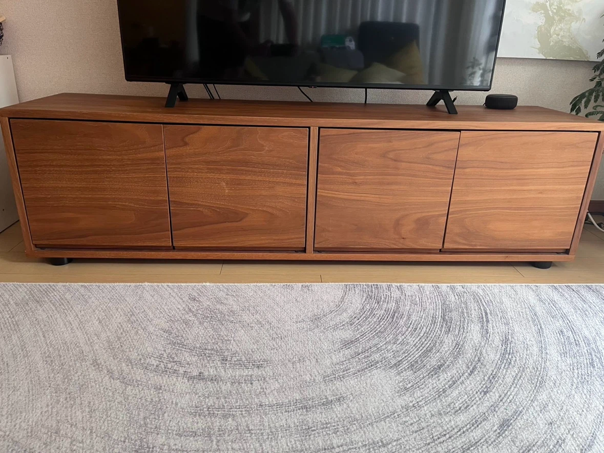 ウォールナットTVボード 収納棚