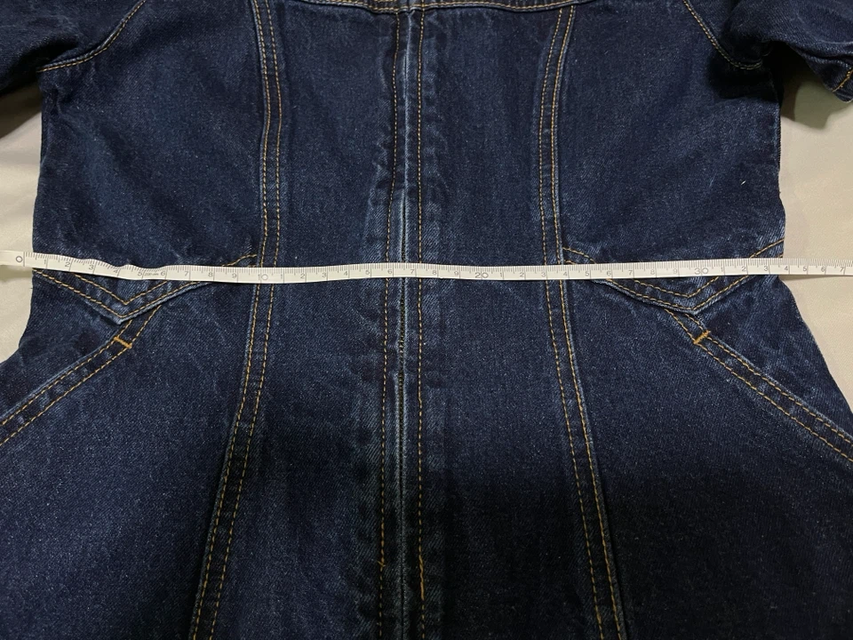 【美品】 MOUSSY マウジーデニムワンピース 半袖 ブルーの写真6枚目