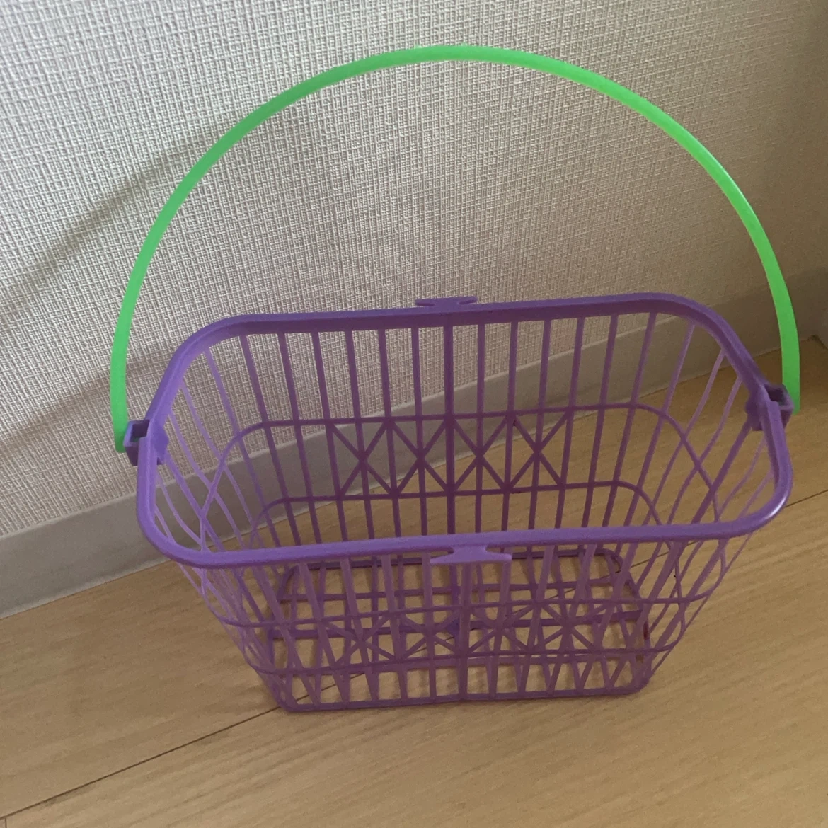 パープル バスケット 収納カゴ