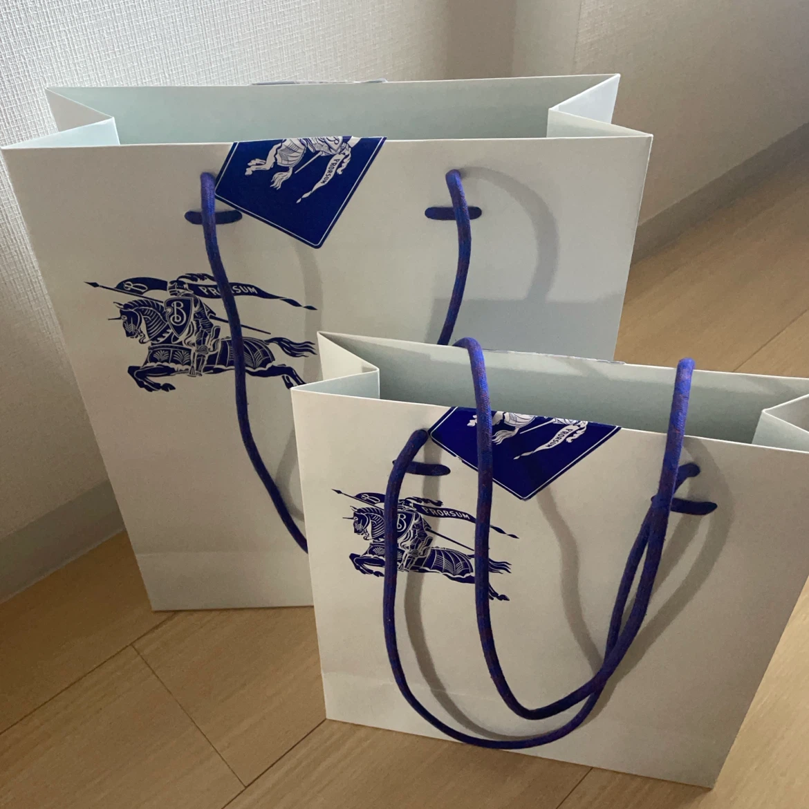 バーバリー ショップ袋 2枚セットの写真2枚目
