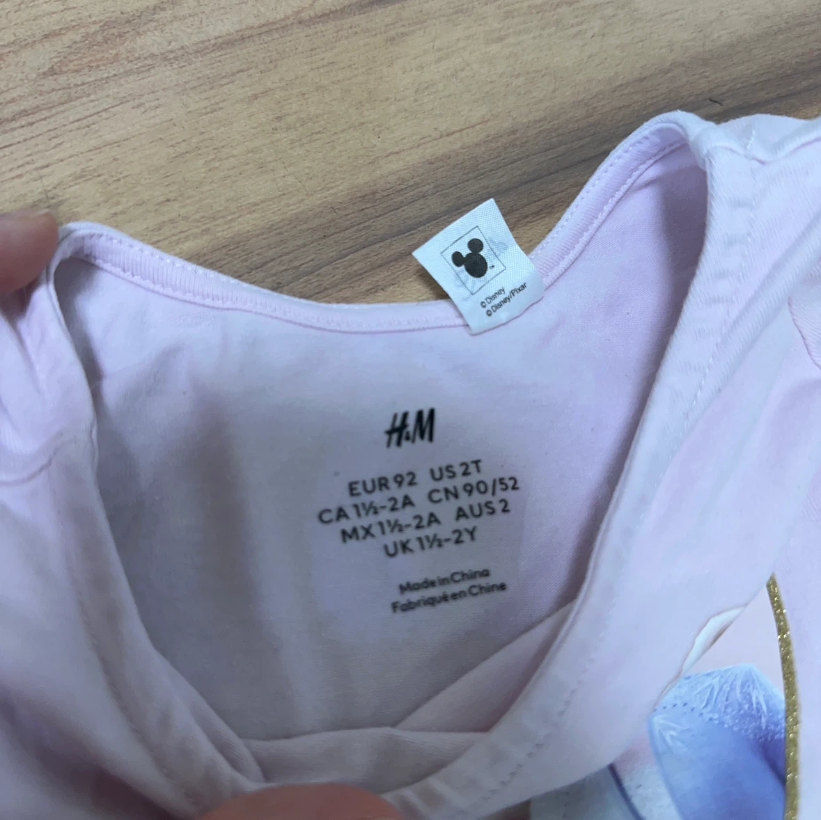 H&M アナと雪の女王 長袖ワンピース 92cmの写真2枚目