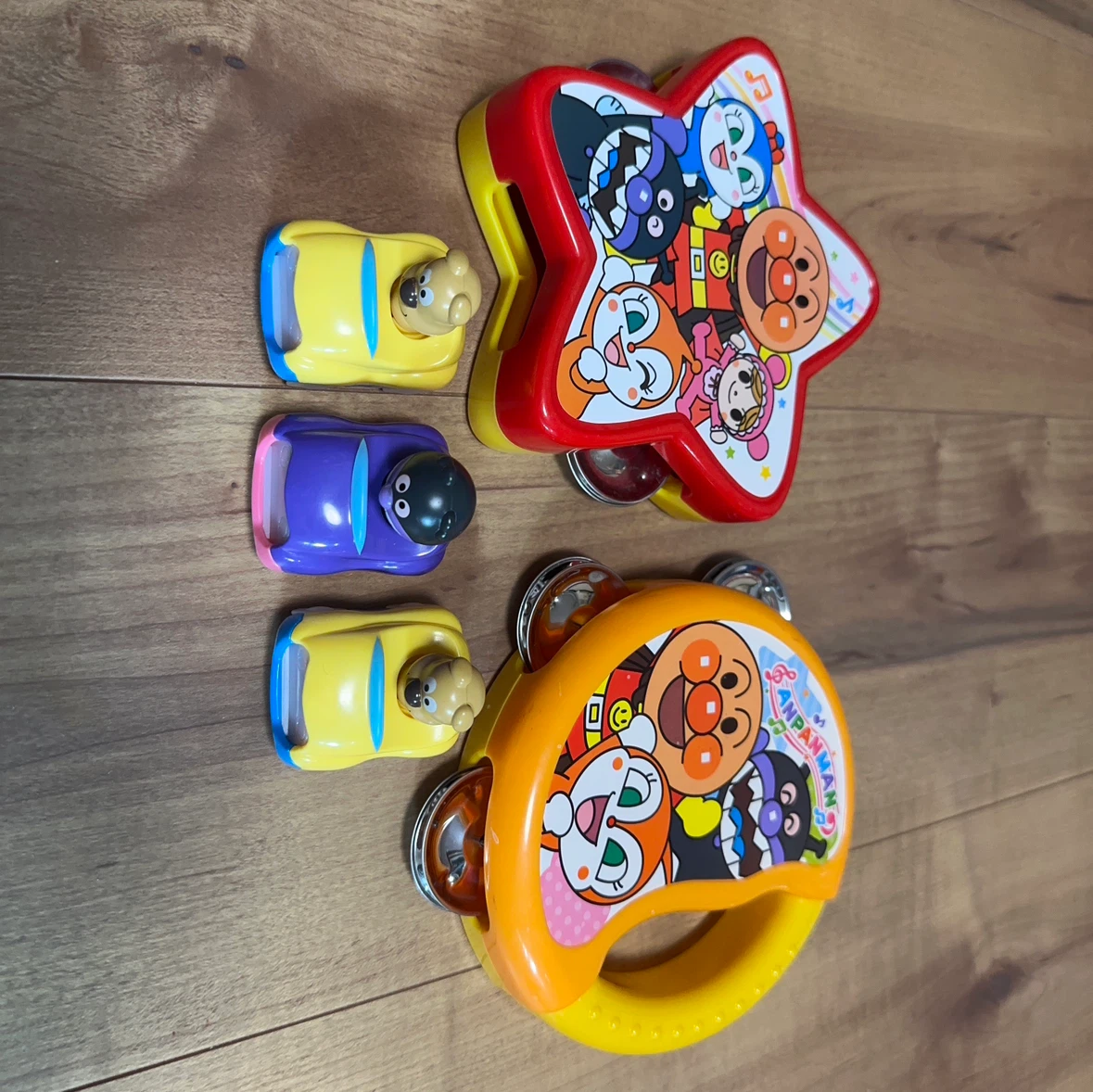 アンパンマン タンバリン ミニカー 5点セット