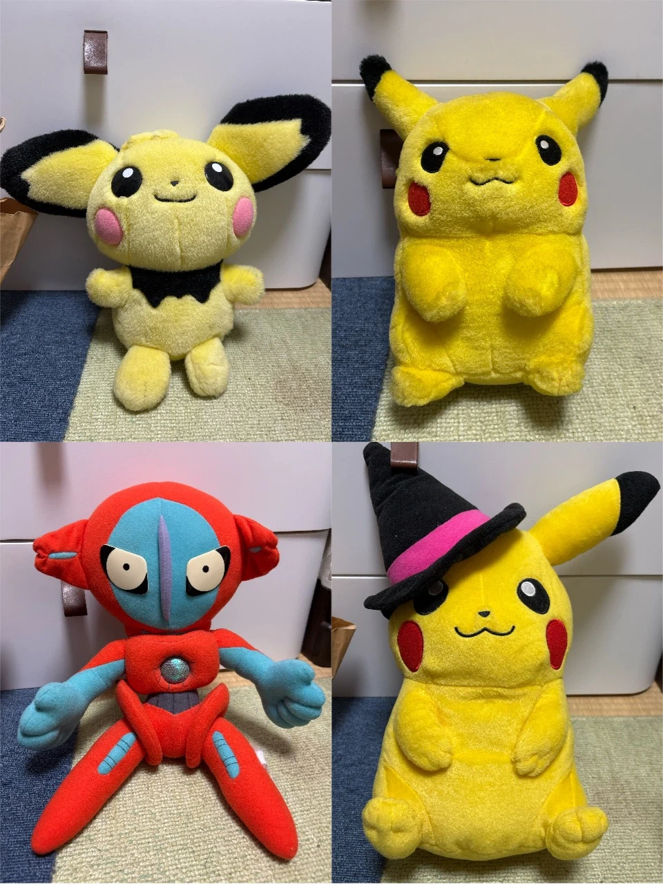 ポケモン ぬいぐるみ4点セット ピカチュウⅹ2 デオキシス ピチュー