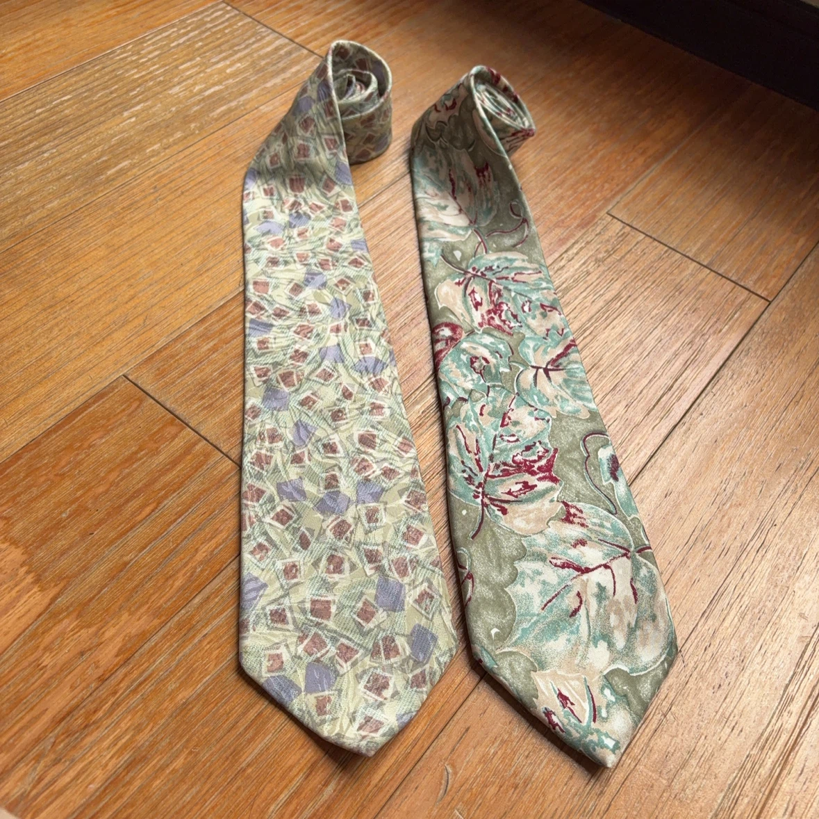 ネクタイ 2本セット 総柄 花柄