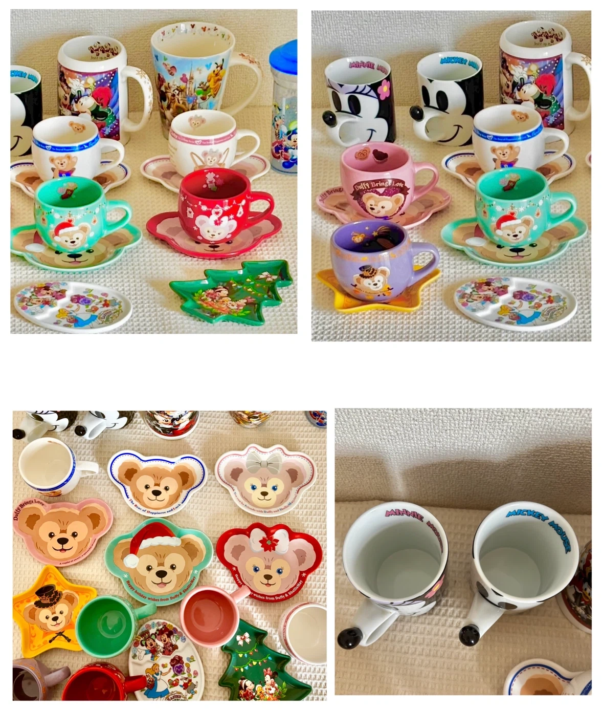 ディズニーリゾート ダッフィーシェリーメイ スーベニアカップ&プレートまとめ売りの写真10枚目