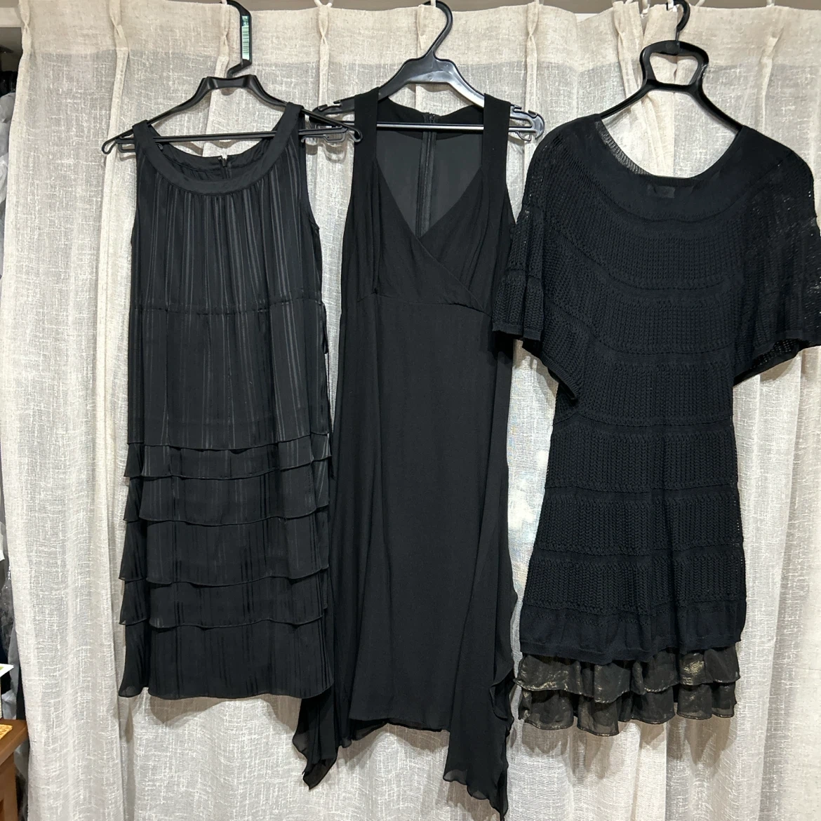 レディース ブラックワンピース 3点セット