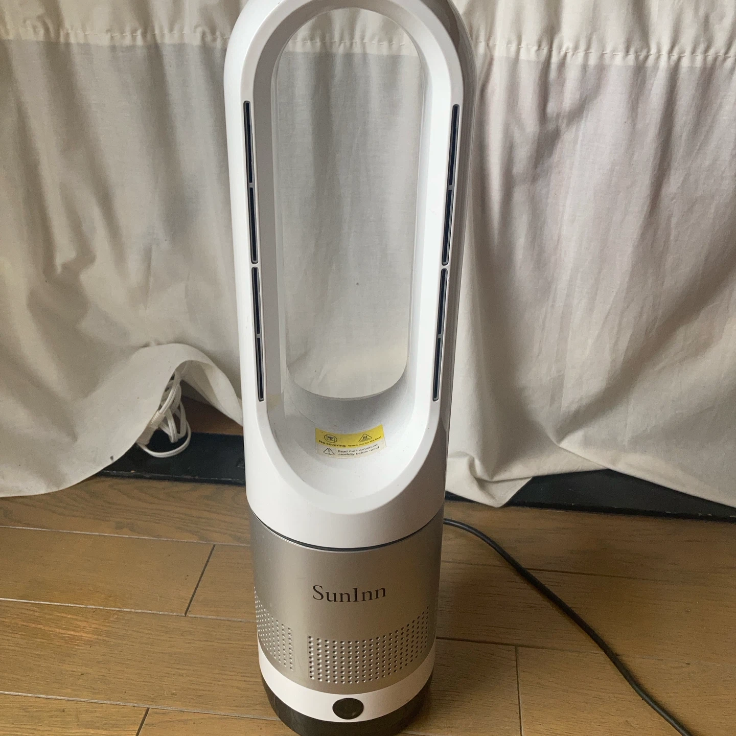 SunInn スリムタワーファン 羽根なし扇風機(リモコンなし)
