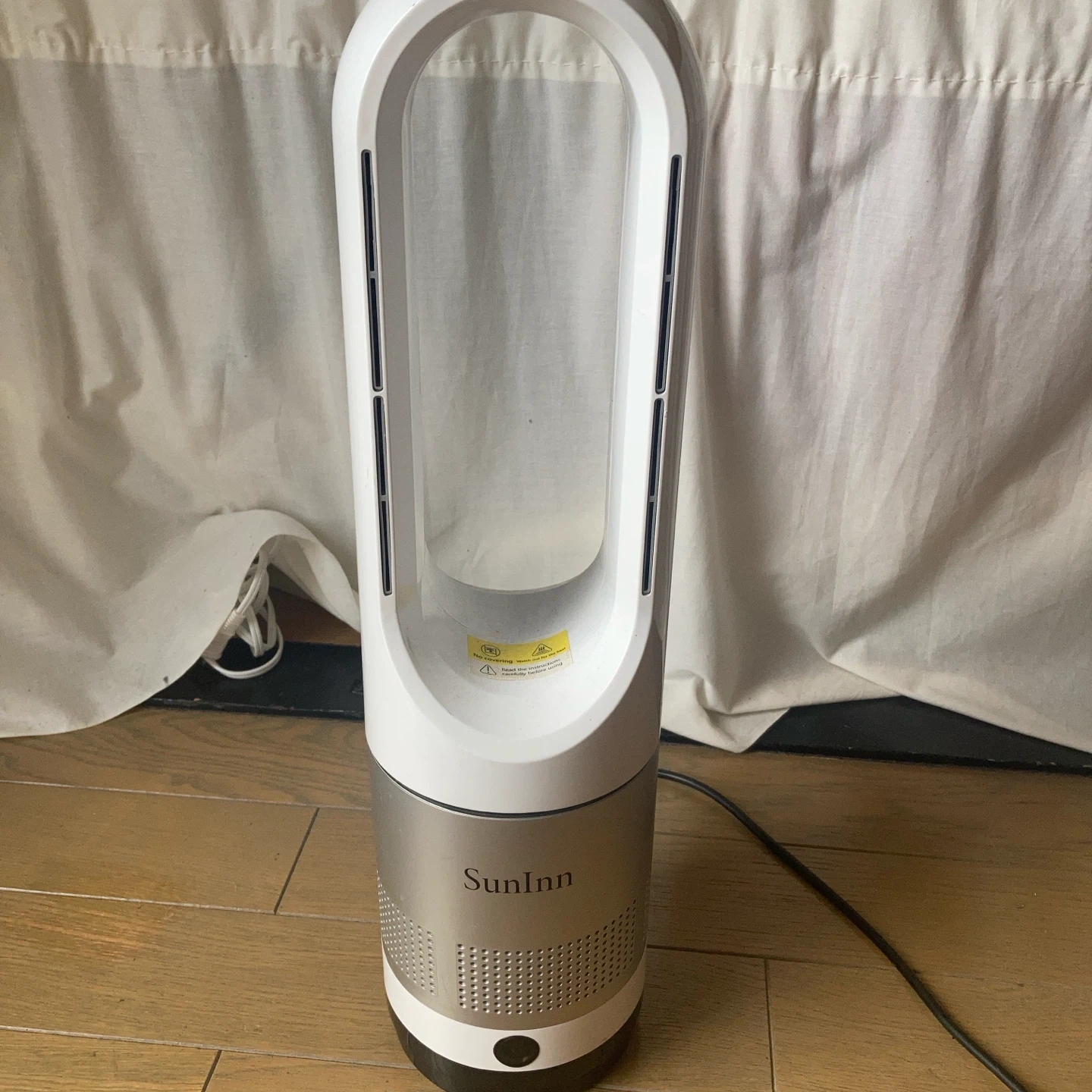 SunInn スリムタワーファン 羽根なし扇風機(リモコンなし)