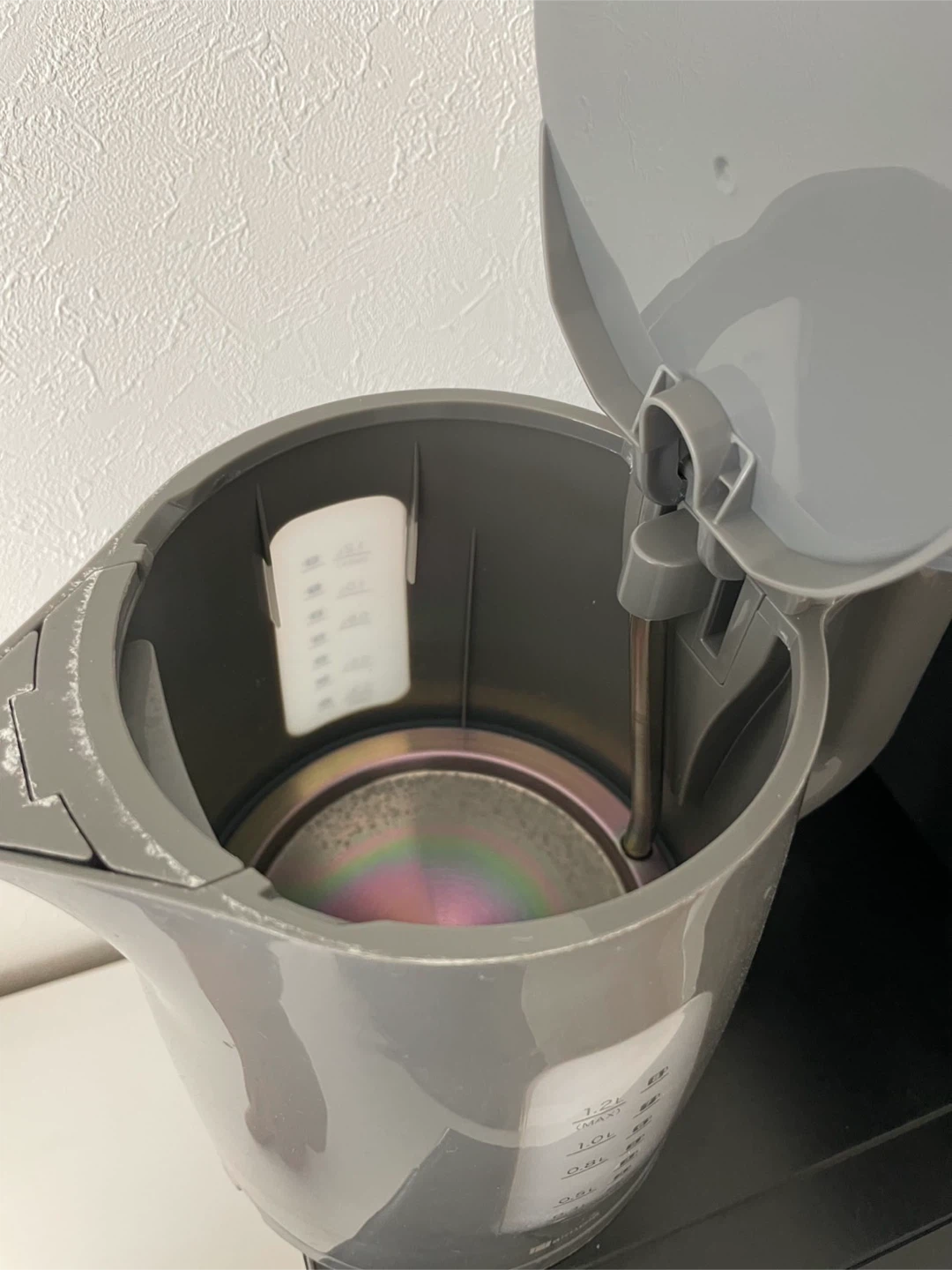 ニトリ 電気ケトル 1.2L グレー