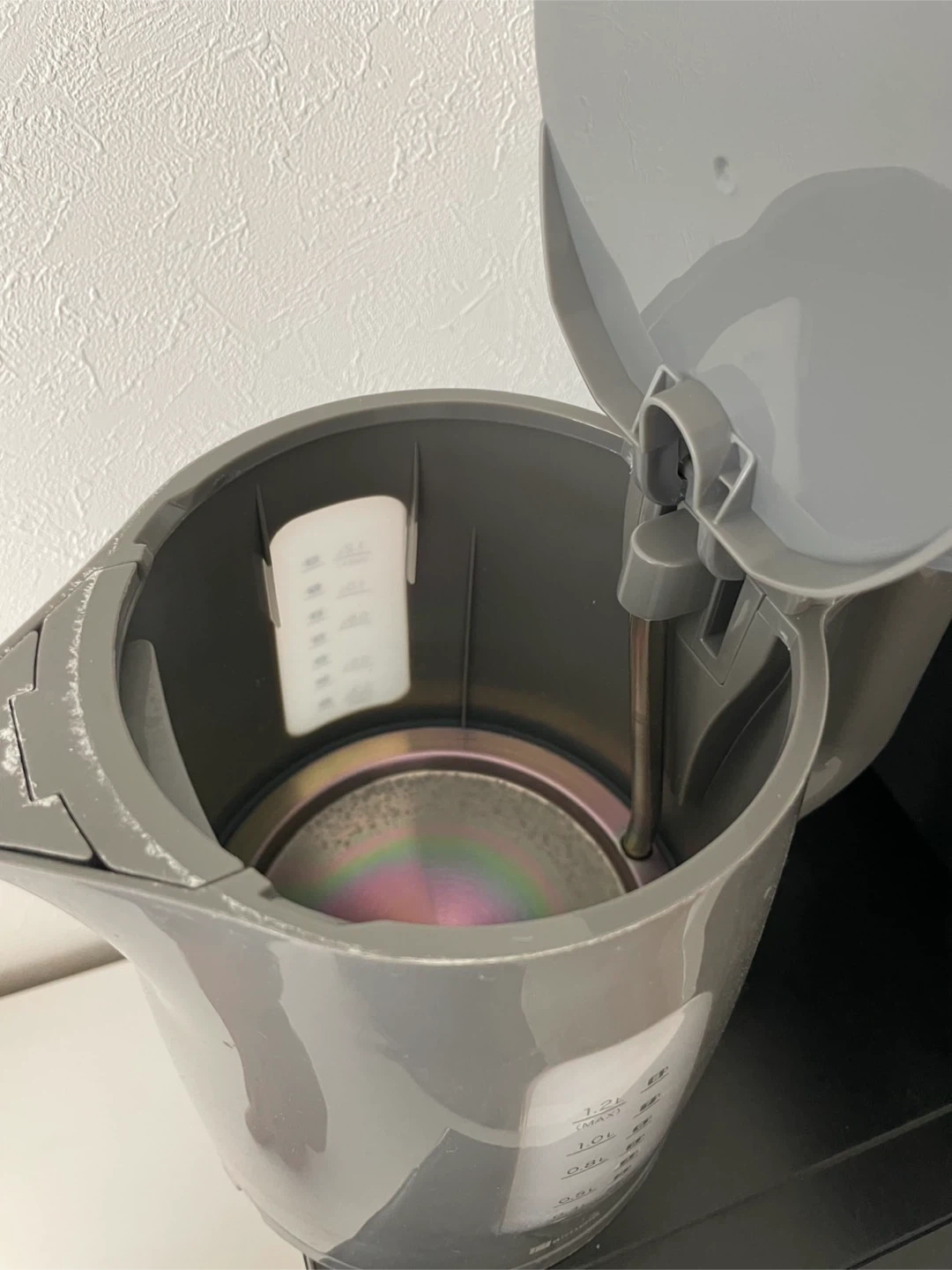 ニトリ 電気ケトル 1.2L グレー
