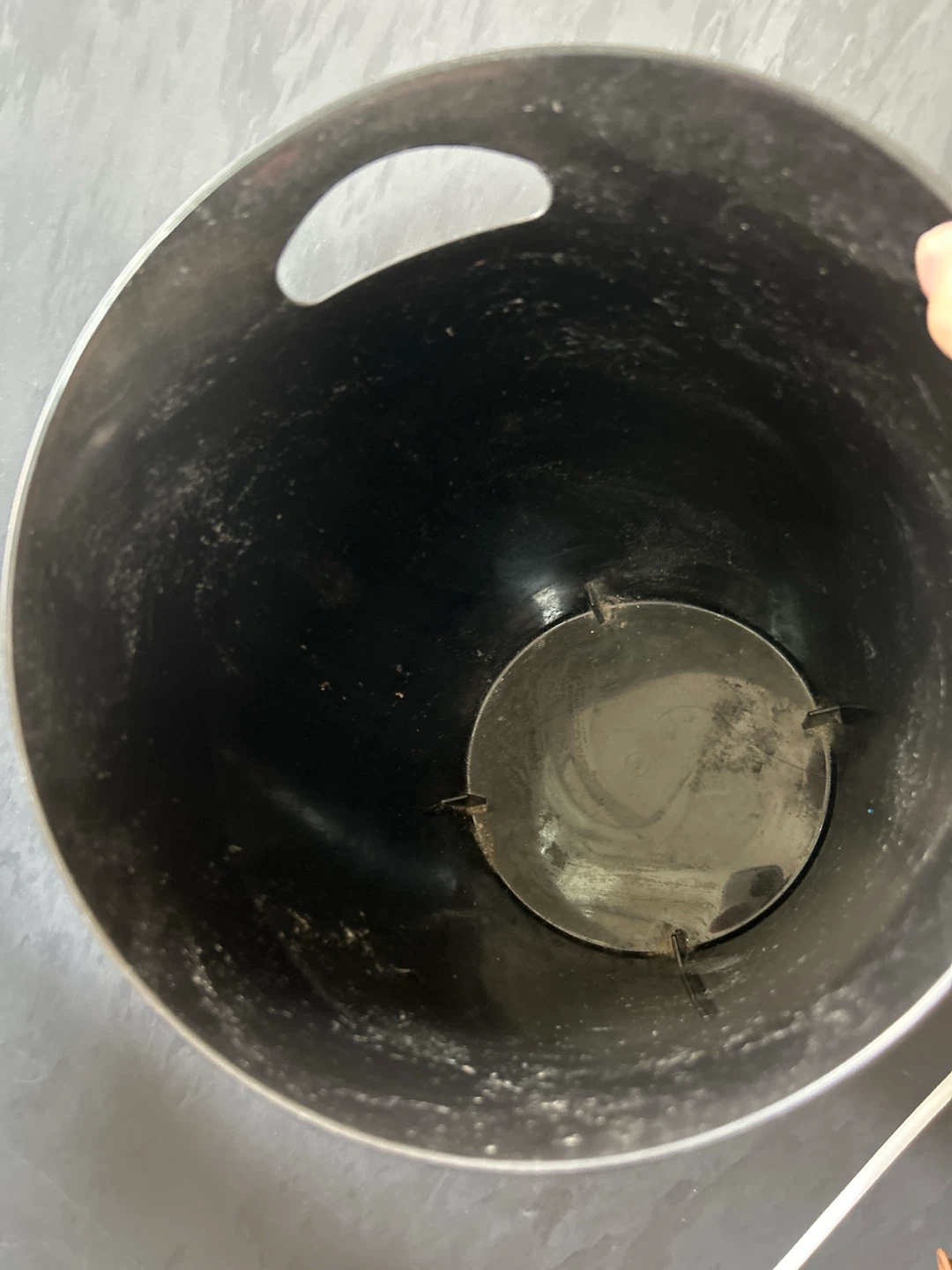 poitto くず入れ 丸型 ブラックの写真2枚目