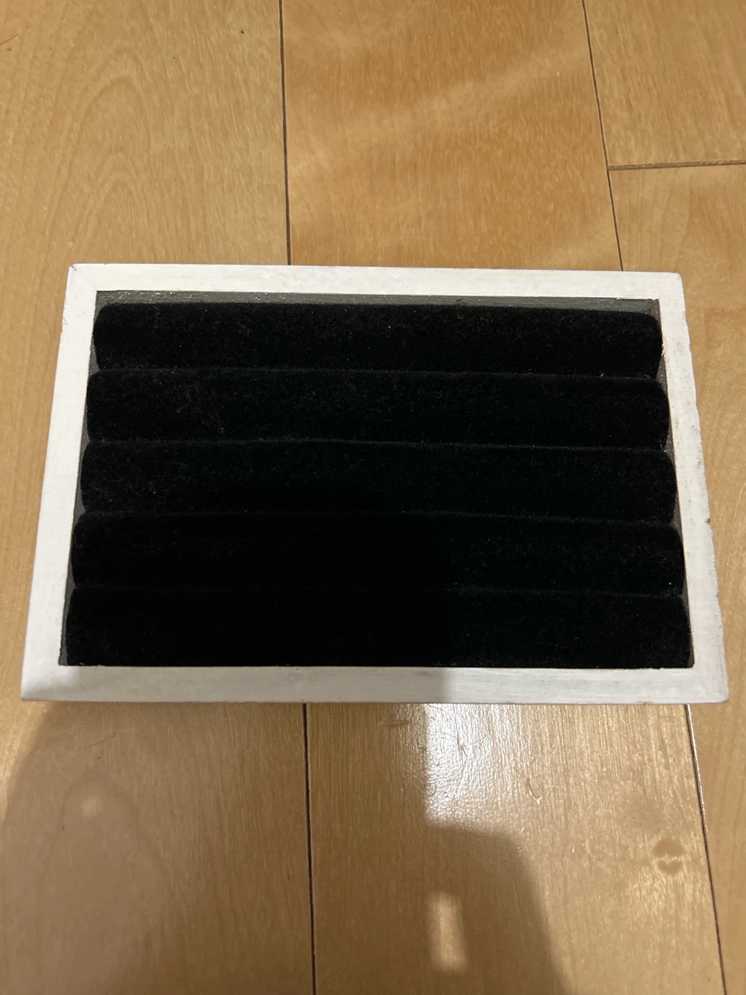 リング収納ケース ベロア調 ホワイト