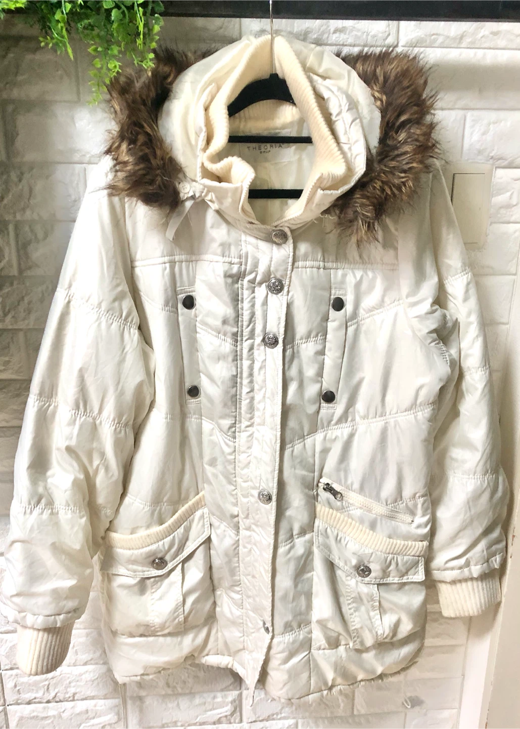 🧥✨セオリア ダウン風コート ホワイト 3Lサイズ🌟✨