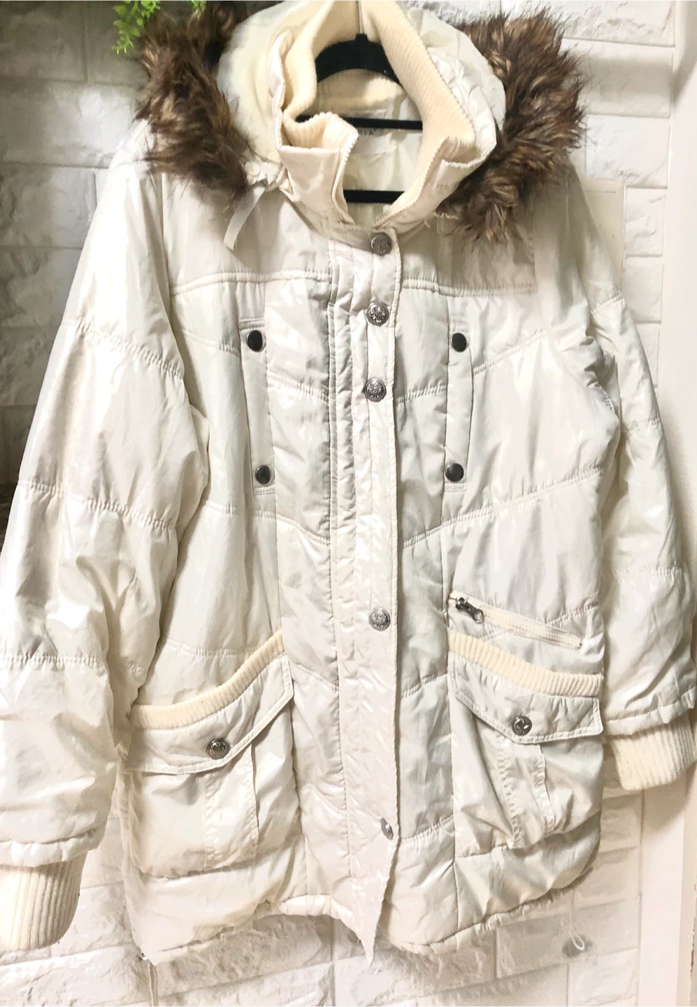 🧥✨セオリア ダウン風コート ホワイト 3Lサイズ🌟✨の写真2枚目