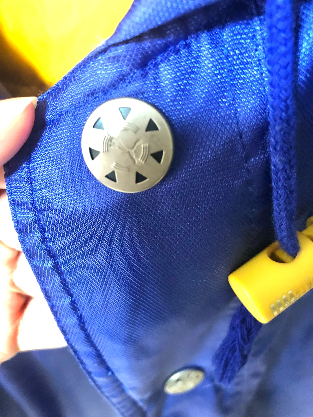 ✨🌟PUMA プーマのジャケット、青と黄色、ヴィンテージスタイル、サイズM。🌟✨の写真4枚目