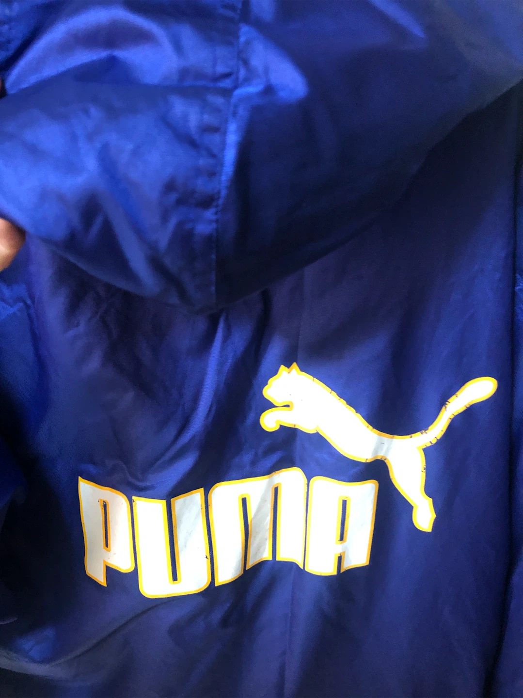 ✨🌟PUMA プーマのジャケット、青と黄色、ヴィンテージスタイル、サイズM。🌟✨の写真7枚目