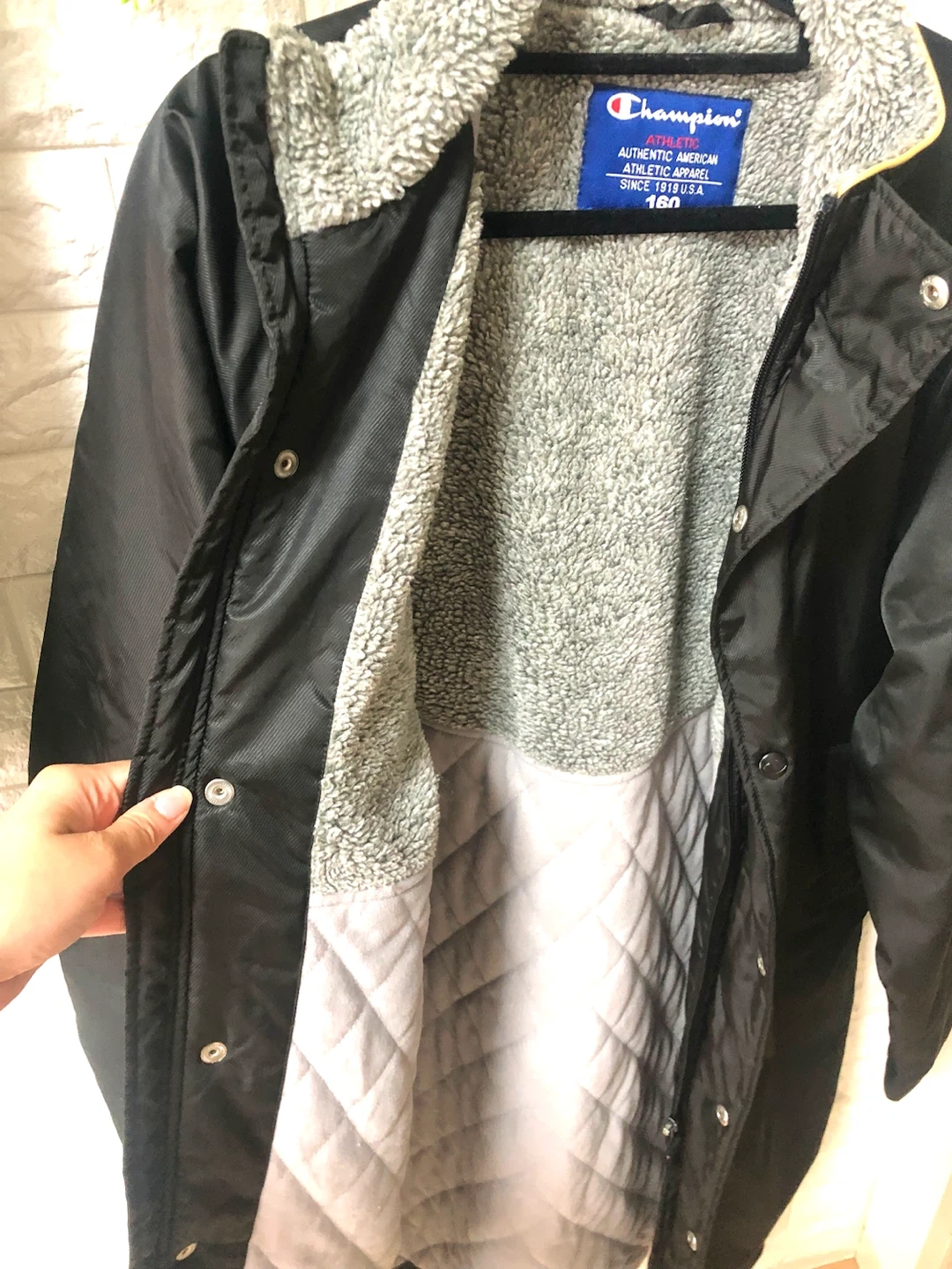 🌟✨CHAMPION チャンピオン ボアコート 黒🌟✨の写真5枚目
