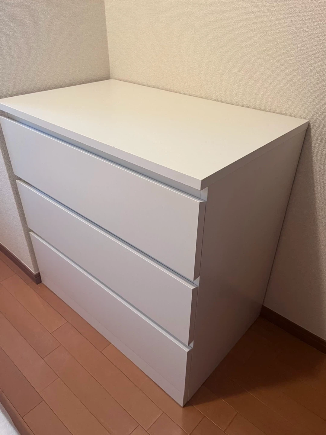 3段チェスト ホワイト　IKEA