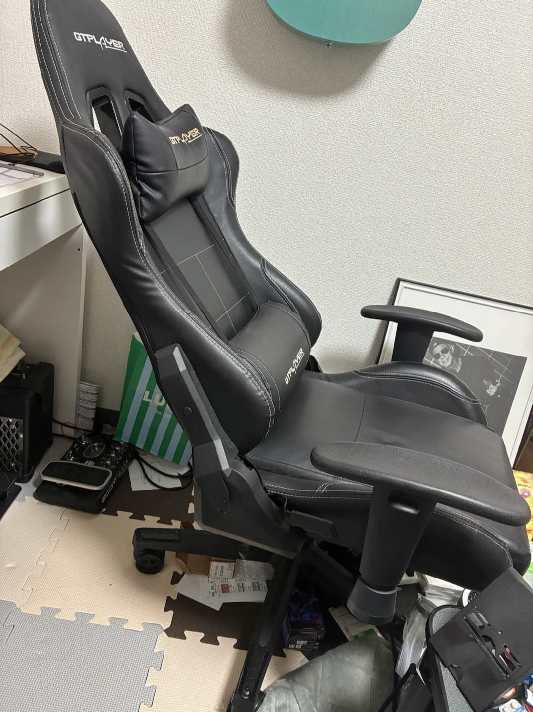 GTPLAYER ゲーミングチェア ブラックの写真3枚目