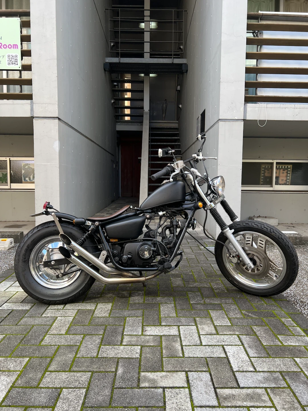 【実働】HONDA マグナ50 フルカスタム ボバー 原付 自賠責付き(2年)
