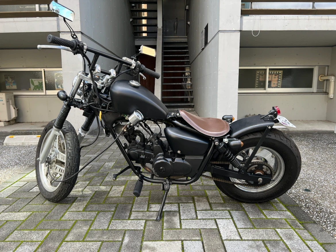 【実働】HONDA マグナ50 フルカスタム ボバー 原付 自賠責付き(2年)の写真4枚目