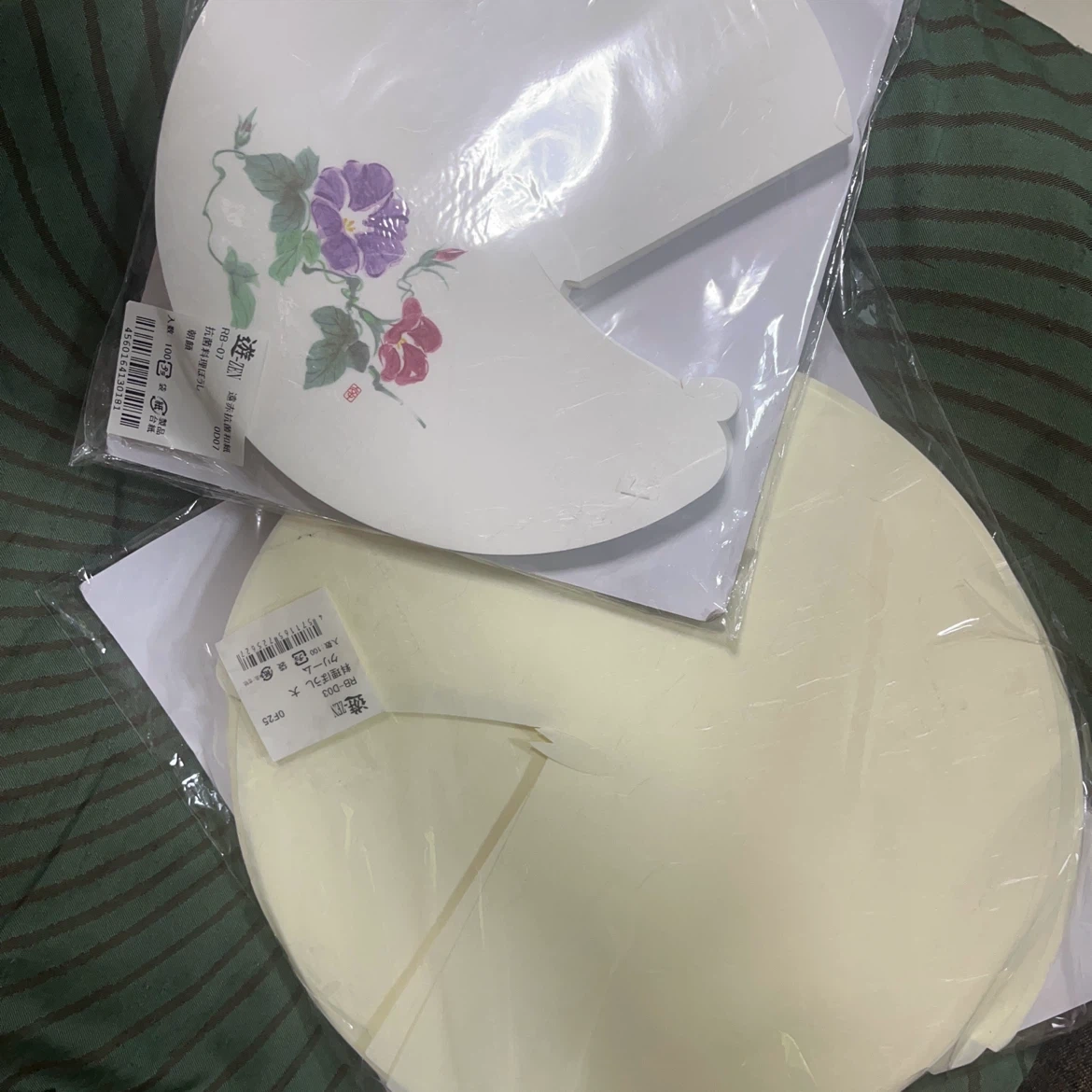 遊ZEN 抗菌料理ぼうし 朝顔・クリーム 2点セット