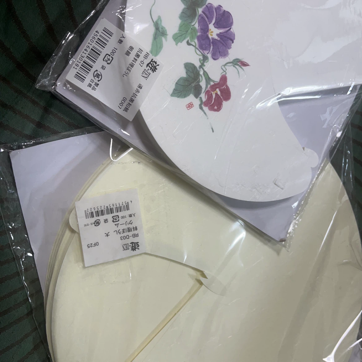 遊ZEN 抗菌料理ぼうし 朝顔・クリーム 2点セットの写真3枚目