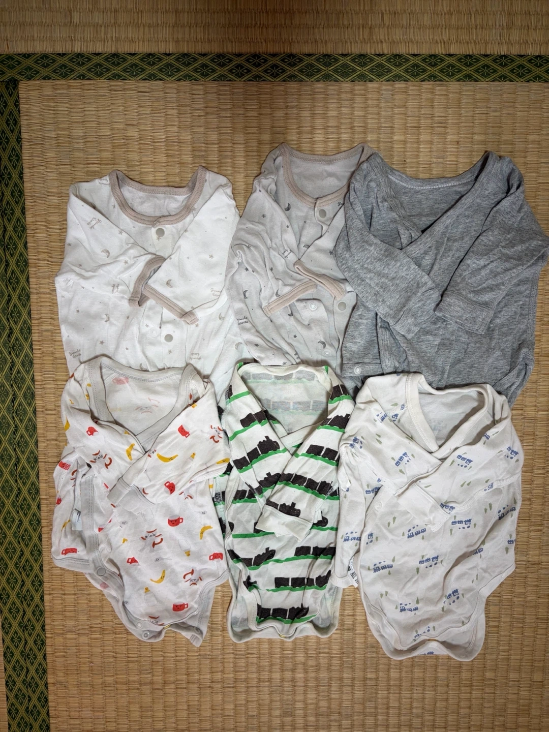 【非対面可】ユニクロ、西松屋 ベビー長袖肌着 60㎝6着セット